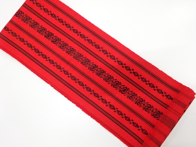 JAPANESE KIMONO / ANTIQUE HANHABA OBI / HAKATA